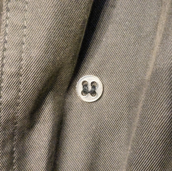 Nautica trench coat with attached lining Men's Size 44R in olive green - Picture 11 of 15